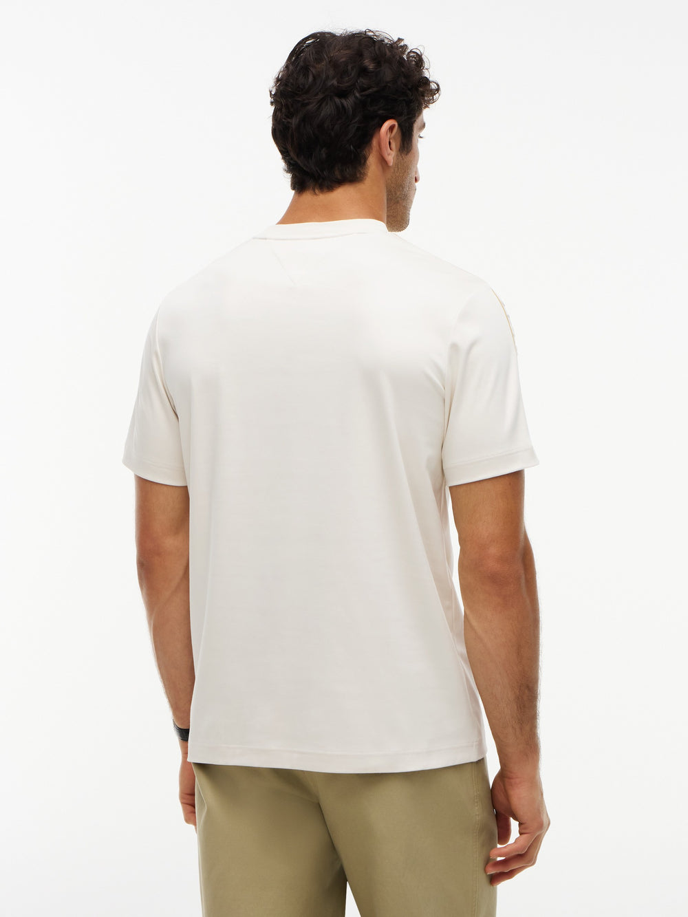 Regular Fit Sleeve Taped Interlock Tshirt