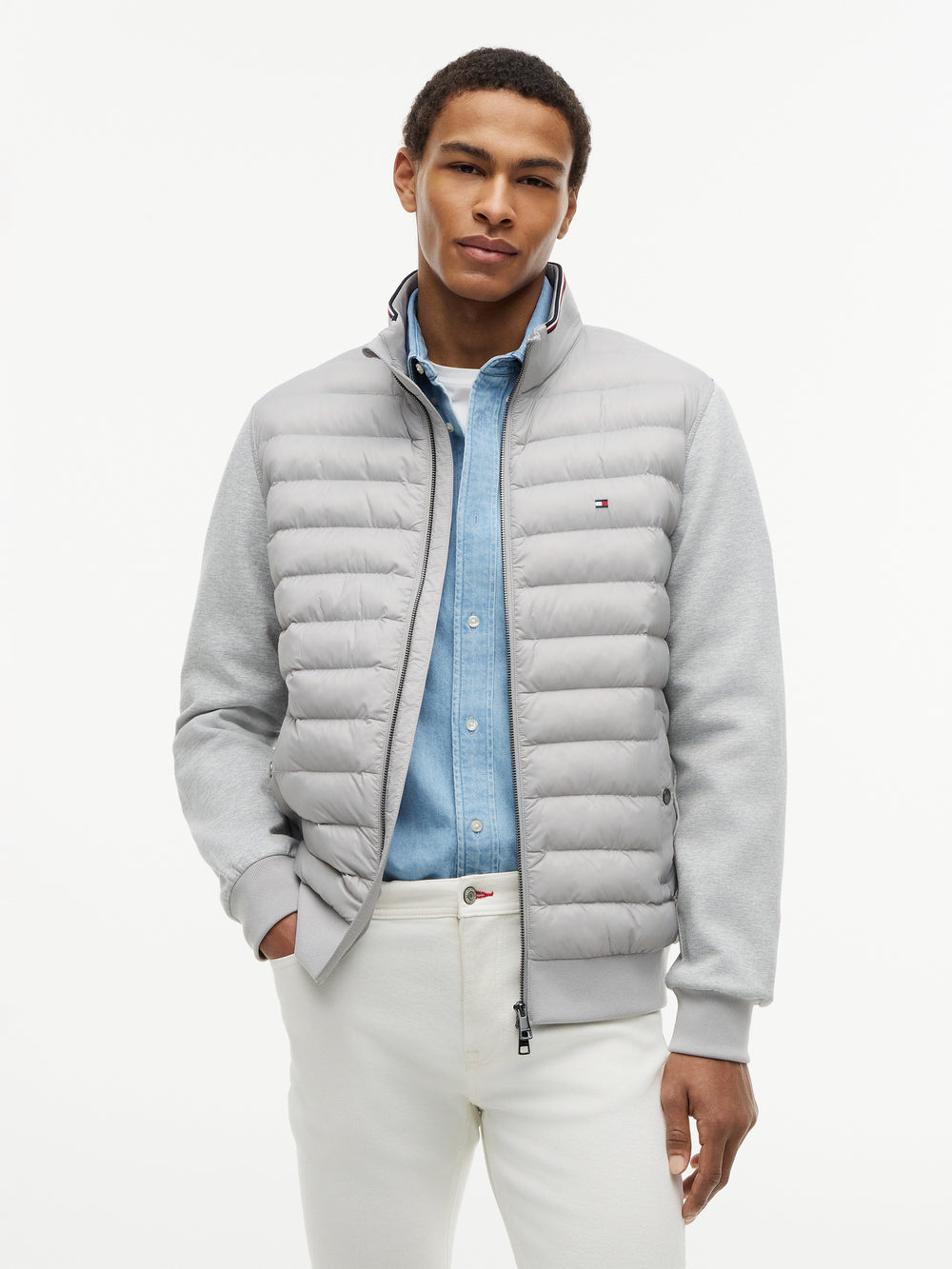 Regular Fit Mix Media Jacket