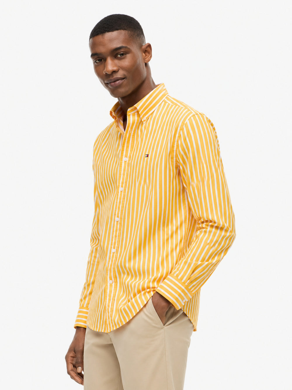 Regular Fit Stripe Poplin Shirt