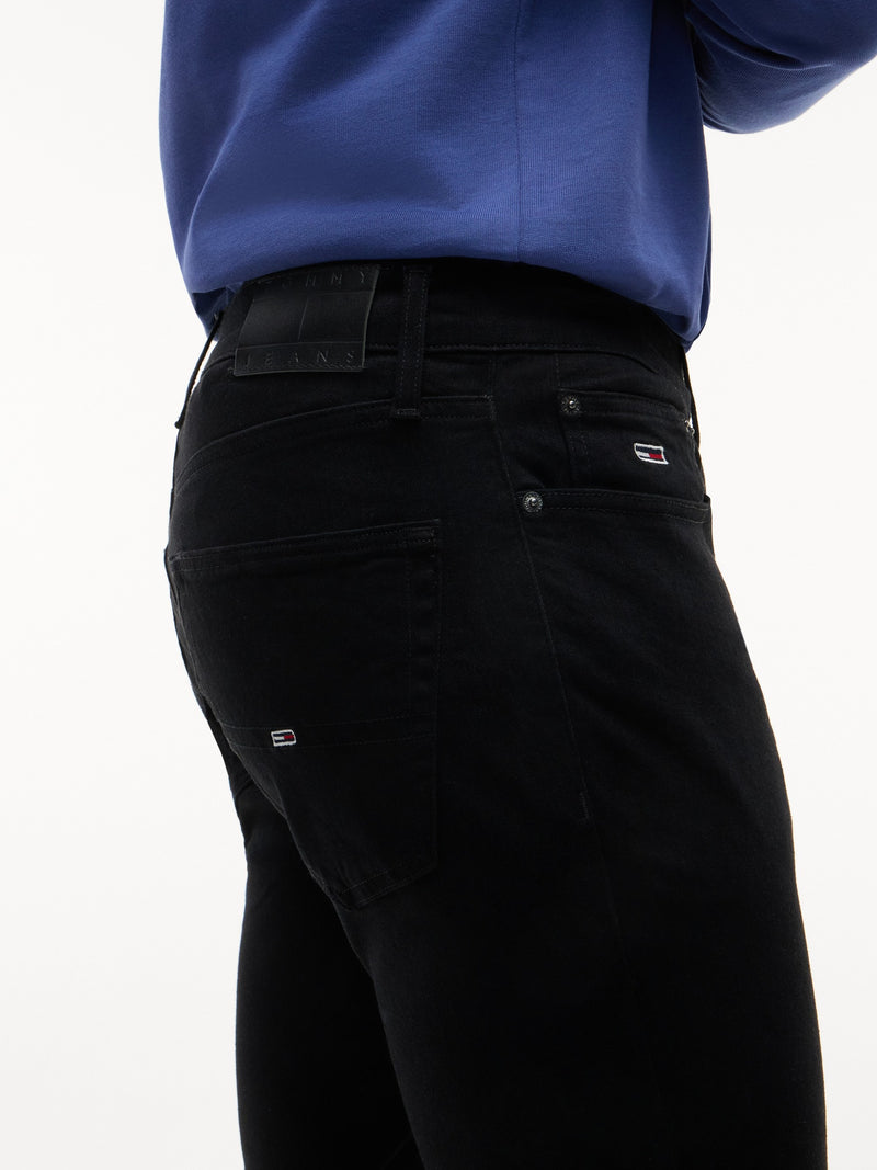 Austin Slim Tapered Clean Black Jeans