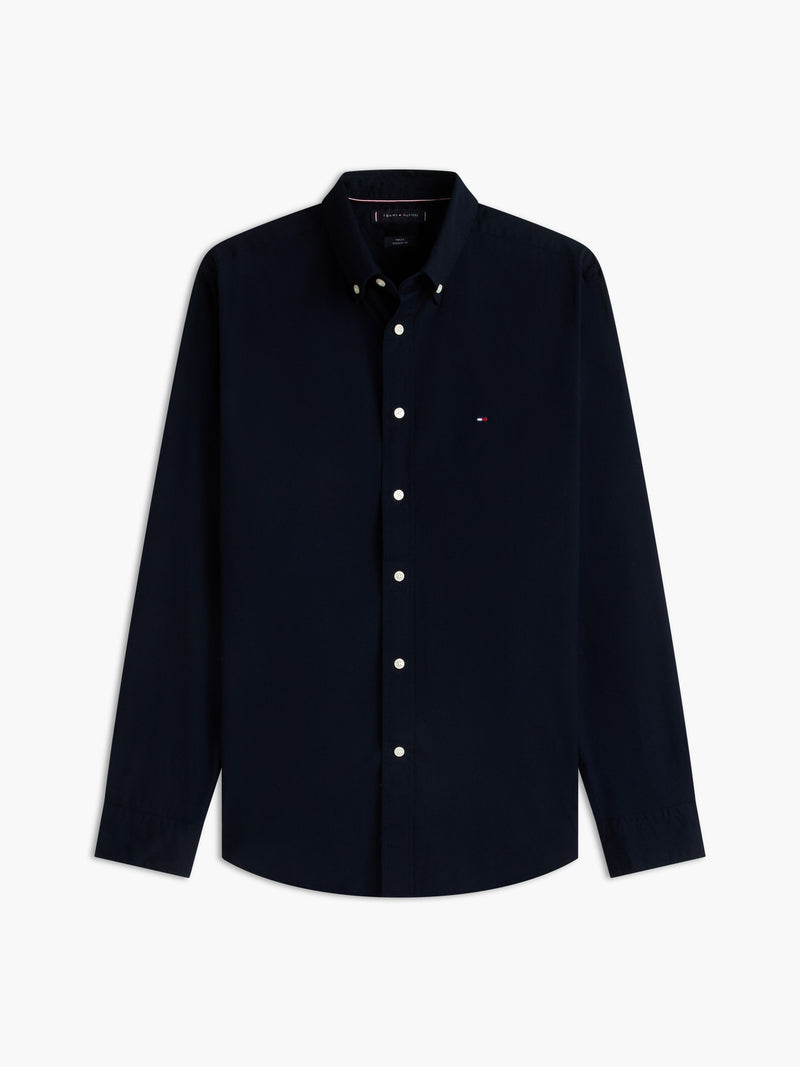 Regular Fit Solid Poplin Shirt