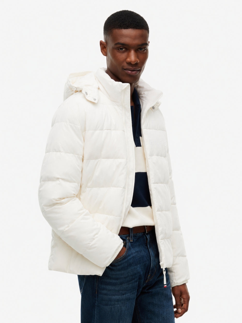 Regular Fit Quilted or Padded Jacket