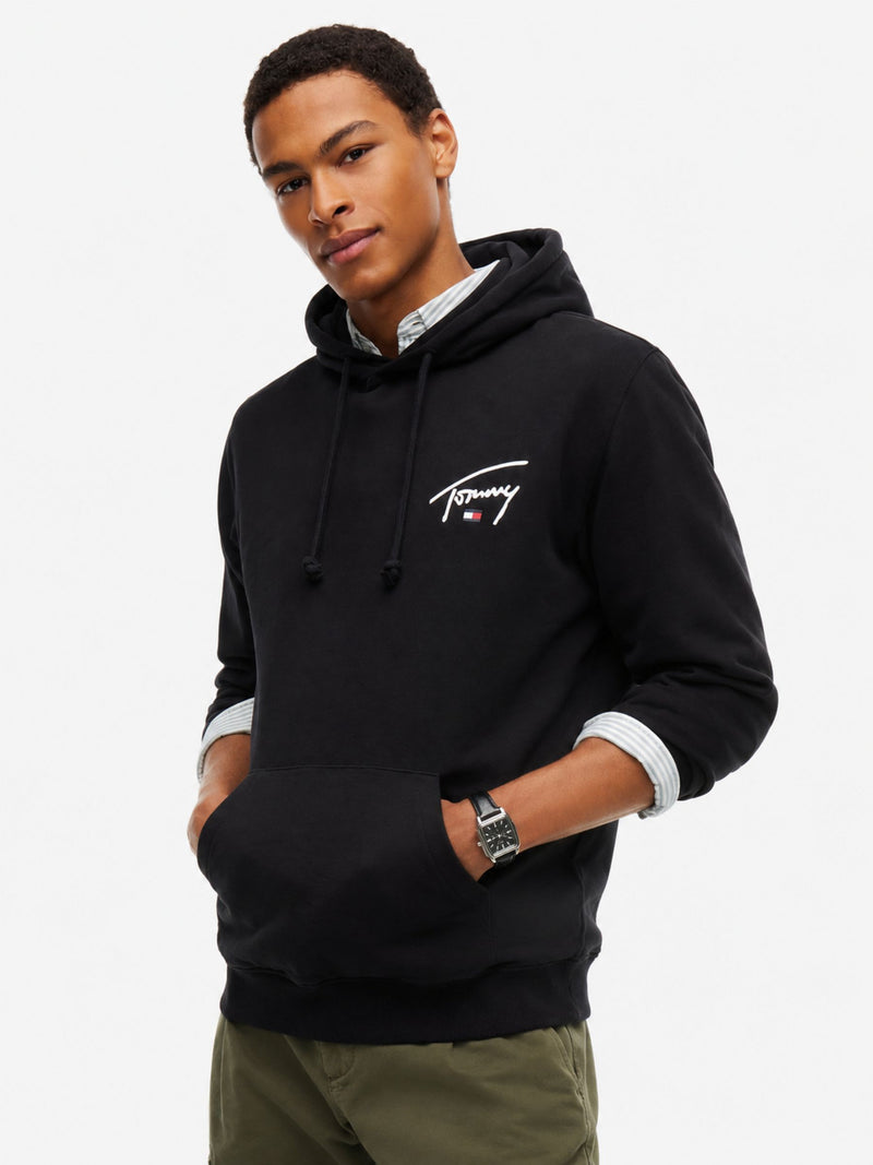 Regular Fit Suede Terry Hooded Sweatshirt
