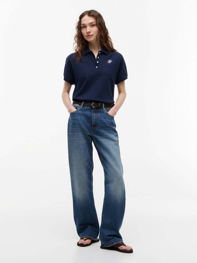 Solid Regular Fit Half Sleeve Pique Polo