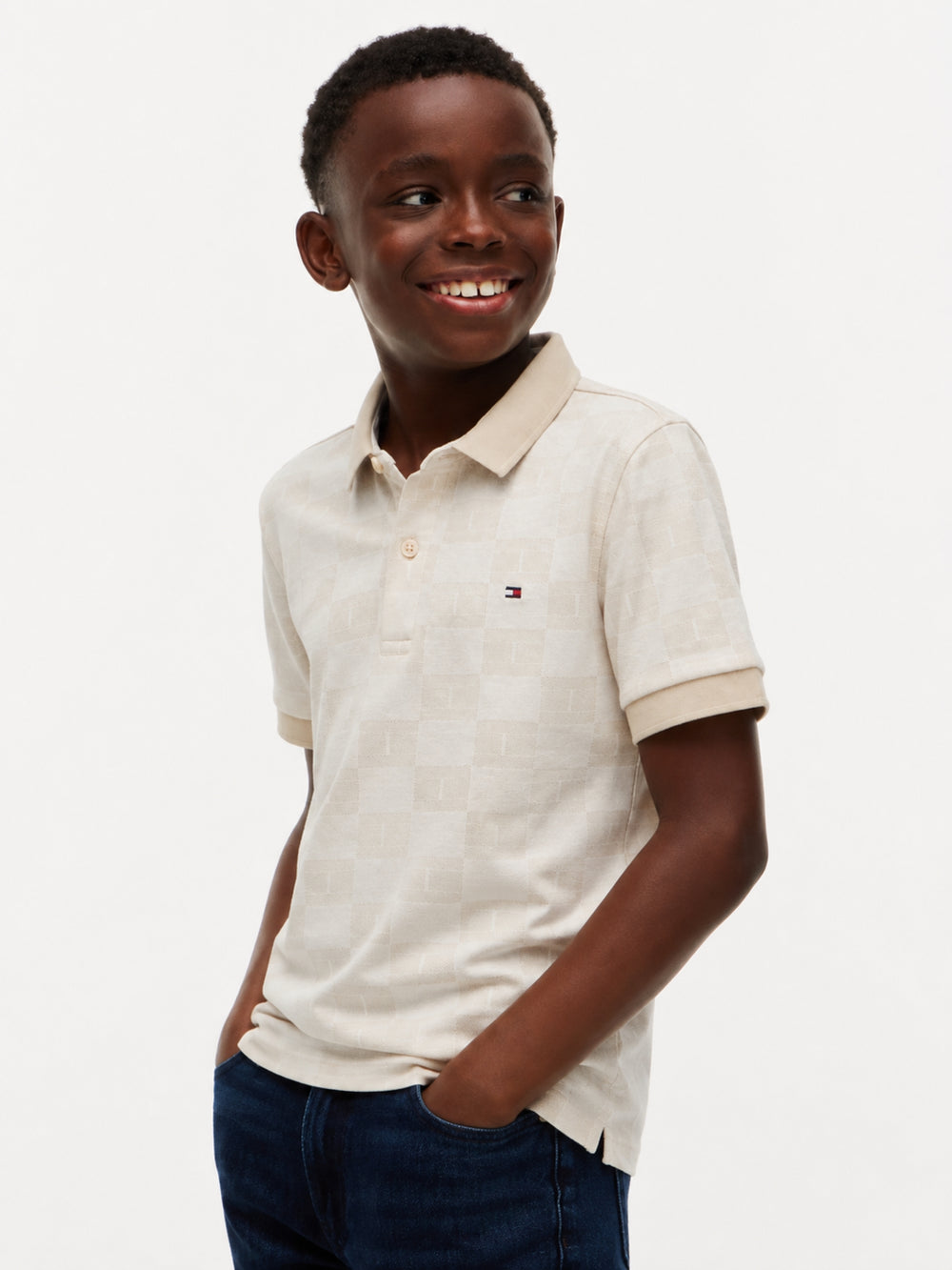 Kids Jacquard Polo