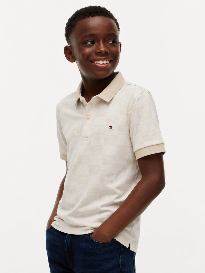 Kids Jacquard Polo