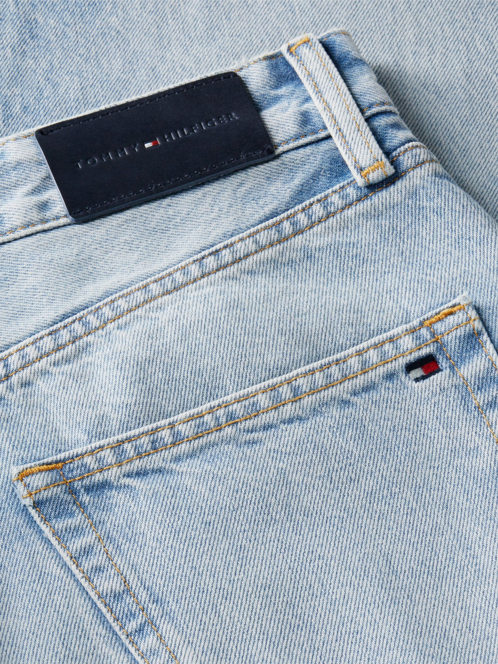 Mid Rise Light Wash Loose Straight Jeans