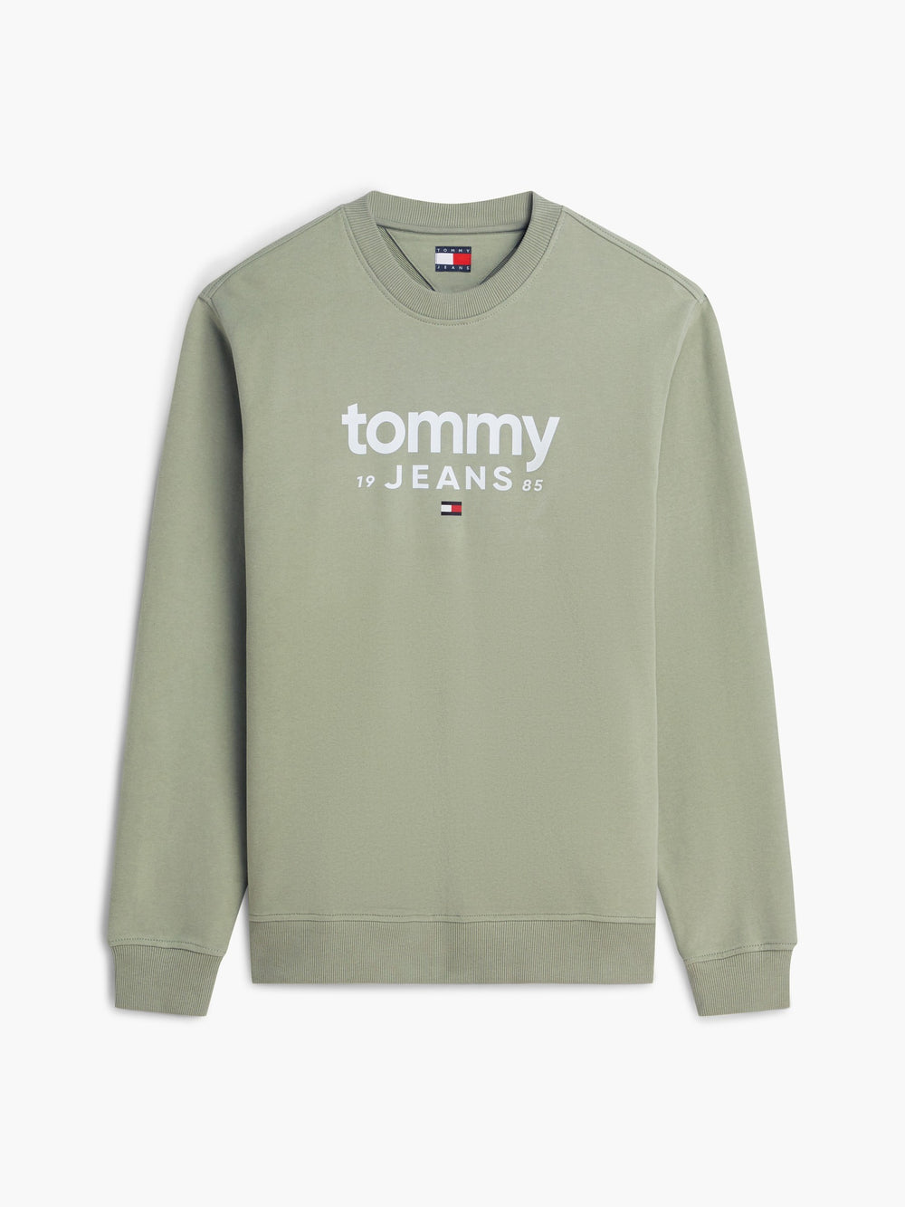 Regular Fit Suede Terry Crew Neck Sweatshirt