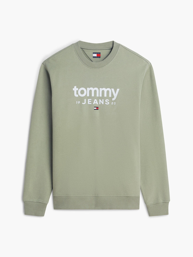 Regular Fit Suede Terry Crew Neck Sweatshirt