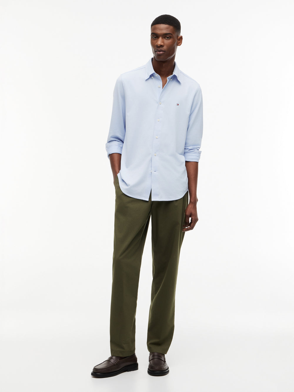 Regular Fit Solid Oxford Shirt