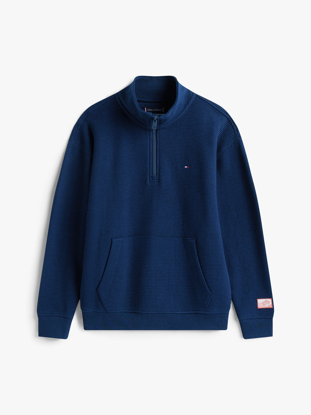 Kids Waffle Quarter-Zip Sweatshirt