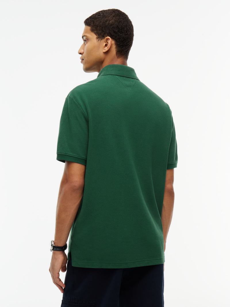 Relaxed Solid Pique Polo