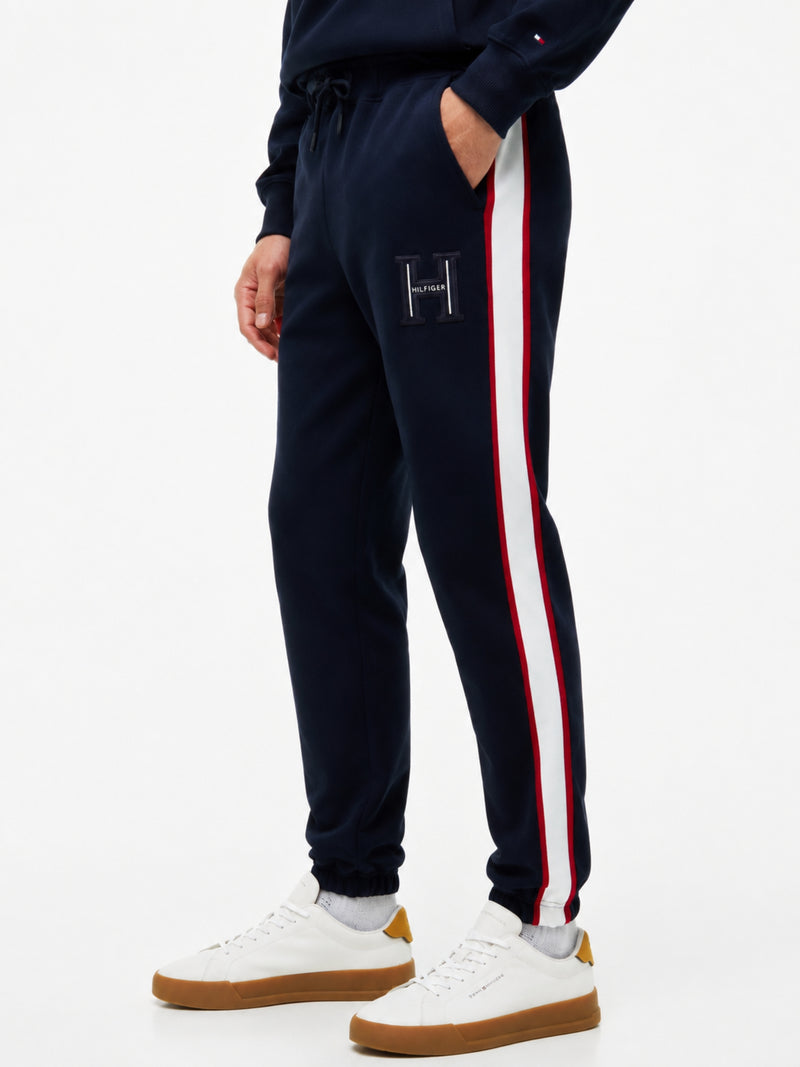 Regular Fit Solid Badge Track Pant