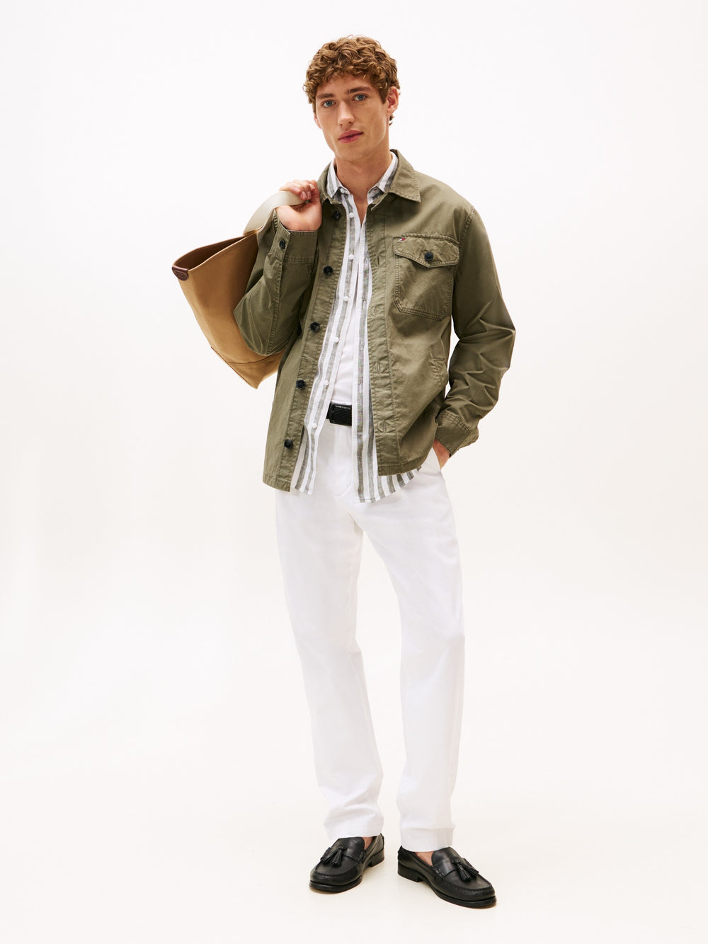 Men Harlem Regular Tapered Fit Pleated Satin Trouser