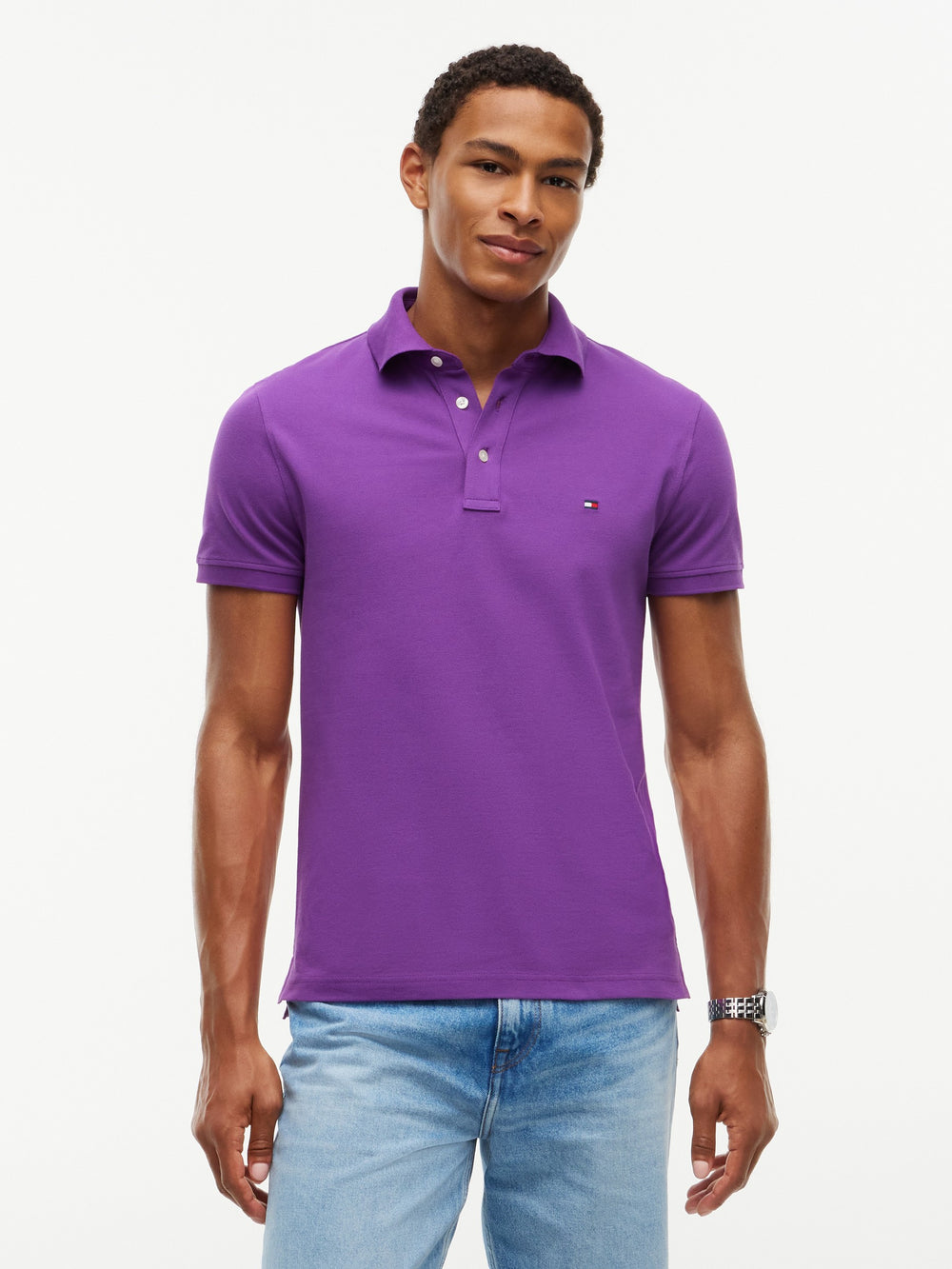 Slim Fit Solid Pique Polo