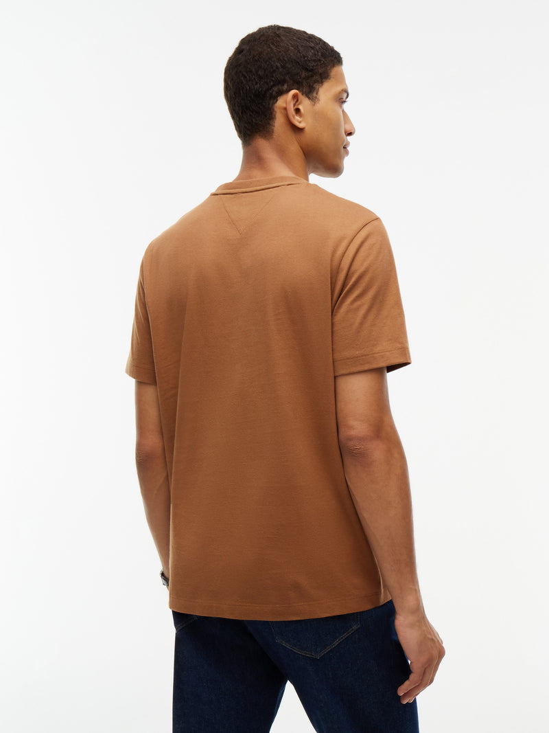 Regular Fit Solid Pocket Tshirt