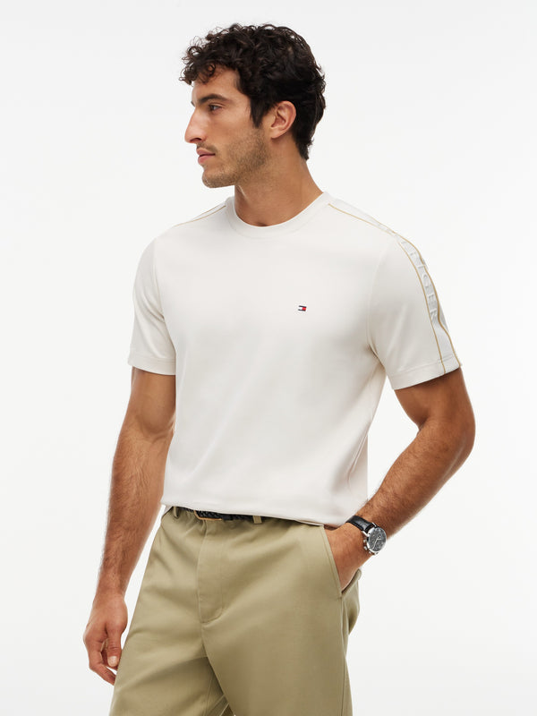Regular Fit Sleeve Taped Interlock Tshirt