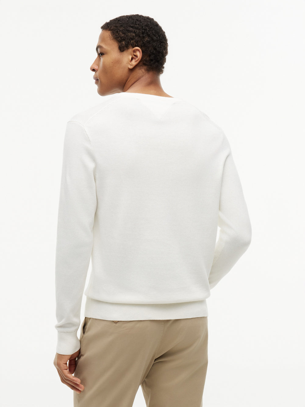 V Neck Solid Sweater